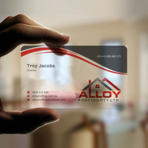 Diseño de Tarjeta de Presentación por INDIAN_Ashok para Alloy Roofing Pty Ltd | Diseño: #8469221