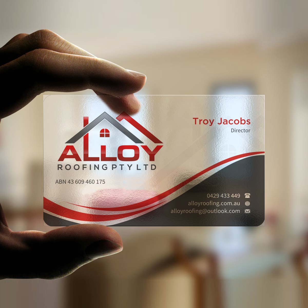 Business Card Design by INDIAN_Ashok for Alloy Roofing Pty Ltd | Design #8469224