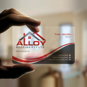Diseño de Tarjeta de Presentación por INDIAN_Ashok para Alloy Roofing Pty Ltd | Diseño: #8469224