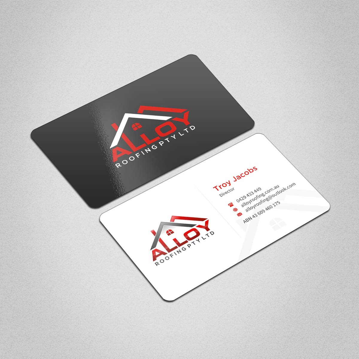 Business Card Design by INDIAN_Ashok for Alloy Roofing Pty Ltd | Design #8469227