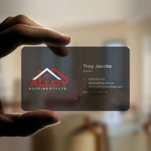 Diseño de Tarjeta de Presentación por INDIAN_Ashok para Alloy Roofing Pty Ltd | Diseño: #8469229