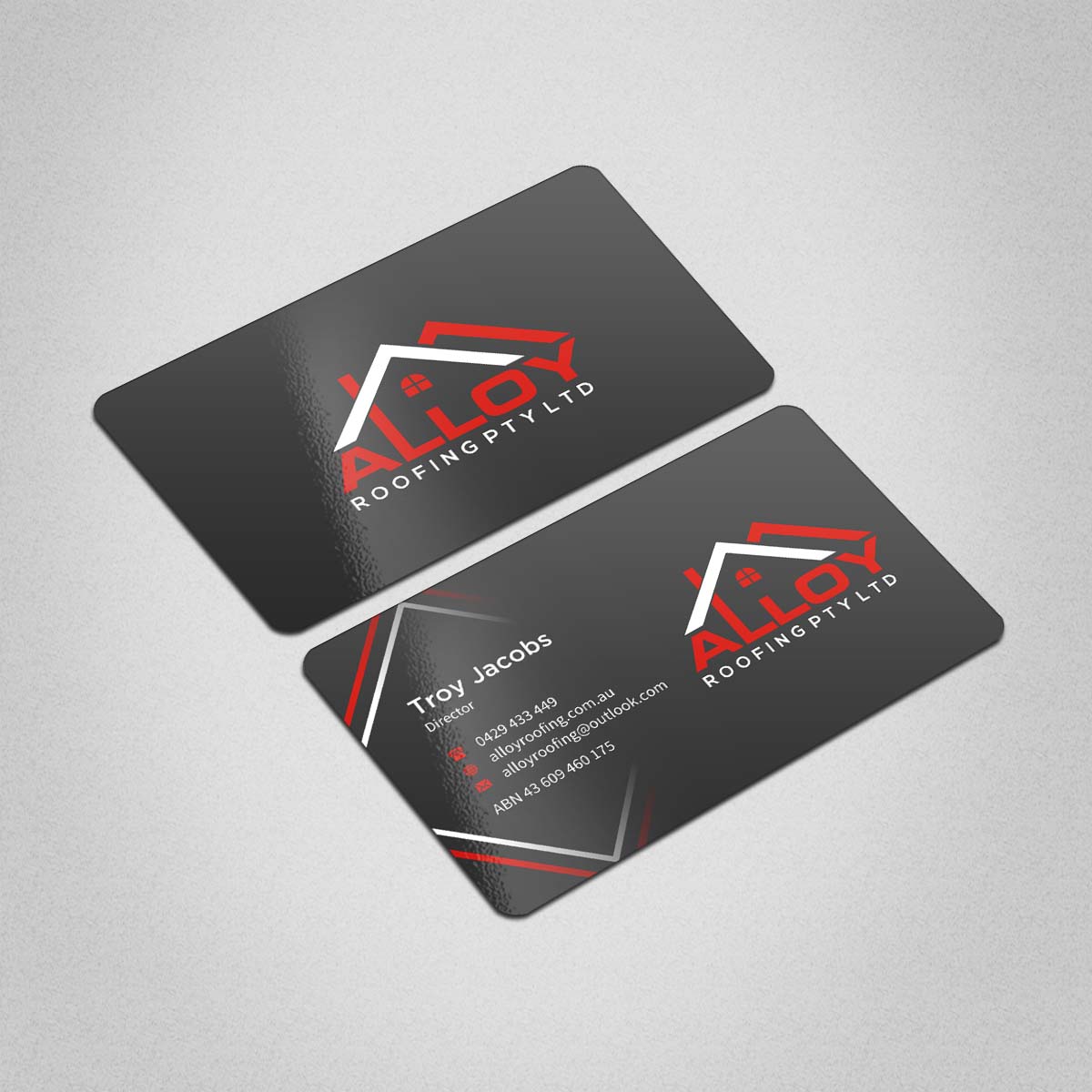 Business Card Design by INDIAN_Ashok for Alloy Roofing Pty Ltd | Design #8469234