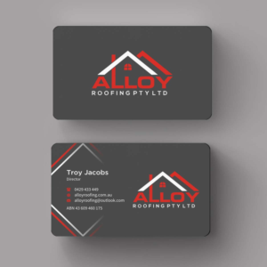 Diseño de Tarjeta de Presentación por INDIAN_Ashok para Alloy Roofing Pty Ltd | Diseño: #8469235