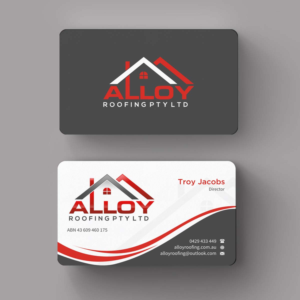 Diseño de Tarjeta de Presentación por INDIAN_Ashok para Alloy Roofing Pty Ltd | Diseño: #8469238