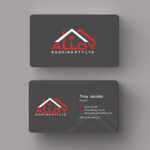 Diseño de Tarjeta de Presentación por INDIAN_Ashok para Alloy Roofing Pty Ltd | Diseño: #8469239
