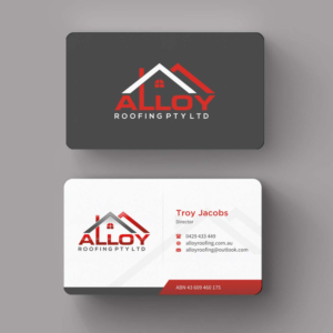 Business Card Design by INDIAN_Ashok for Alloy Roofing Pty Ltd | Design: #8469240