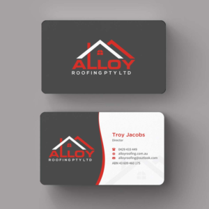 Business Card Design by INDIAN_Ashok for Alloy Roofing Pty Ltd | Design: #8469241