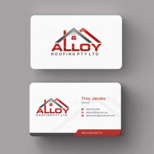 Business Card Design by INDIAN_Ashok for Alloy Roofing Pty Ltd | Design: #8469246