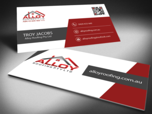 Design de Carte de Visite par Selda pour Alloy Roofing Pty Ltd | Design : #8504998
