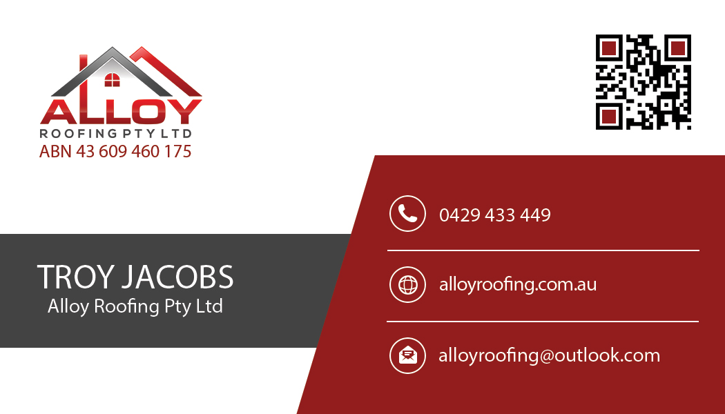 Business Card Design by Selda for Alloy Roofing Pty Ltd | Design #8504999
