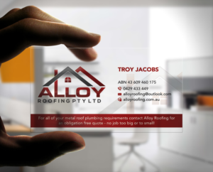 Business Card Design by Stylez Designz for Alloy Roofing Pty Ltd | Design: #8516562