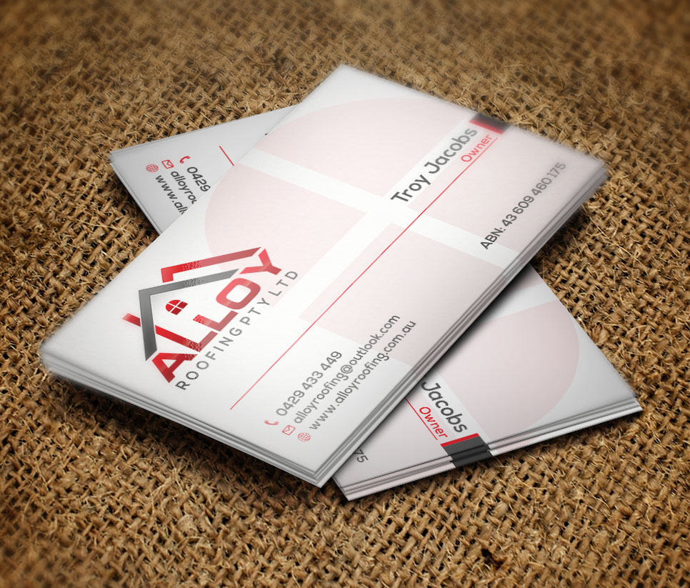 Business Card Design by Verified artistry (Design garden) for Alloy Roofing Pty Ltd | Design #8481861
