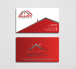 Design de Carte de Visite par AFHUN pour Alloy Roofing Pty Ltd | Design : #8509282