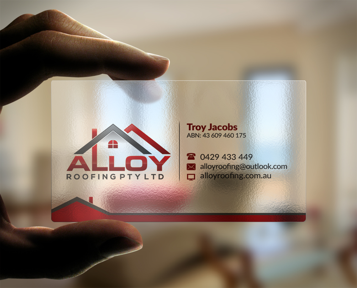 Business Card Design by AFHUN for Alloy Roofing Pty Ltd | Design #8509396