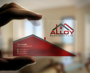 Design de Carte de Visite par AFHUN pour Alloy Roofing Pty Ltd | Design : #8509397