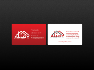 Business Card Design by Creations Box 2015 for Alloy Roofing Pty Ltd | Design: #8487749