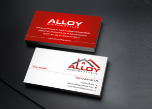 Business Card Design by Creations Box 2015 for Alloy Roofing Pty Ltd | Design: #8487821