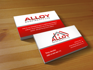 Business Card Design by Creations Box 2015 for Alloy Roofing Pty Ltd | Design: #8487826