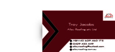 Business Card Design by Souvik Roy (Alex Pro) for Alloy Roofing Pty Ltd | Design #8469949