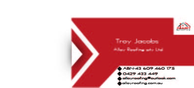 Business Card Design by Souvik Roy (Alex Pro) for Alloy Roofing Pty Ltd | Design #8470012
