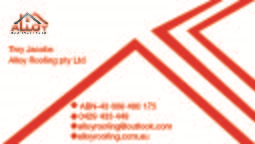 Business Card Design by Souvik Roy (Alex Pro) for Alloy Roofing Pty Ltd | Design: #8470522