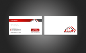 Business Card Design by chandrayaan.creative for Alloy Roofing Pty Ltd | Design #8486055