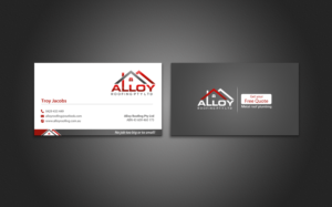Business Card Design by chandrayaan.creative for Alloy Roofing Pty Ltd | Design: #8486060