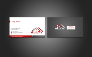 Business Card Design by chandrayaan.creative for Alloy Roofing Pty Ltd | Design: #8486067