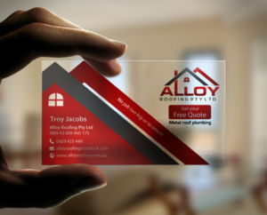 Business Card Design by chandrayaan.creative for Alloy Roofing Pty Ltd | Design: #8486069