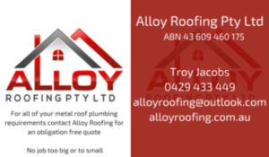 Business Card Design by smotlap for Alloy Roofing Pty Ltd | Design #8468206