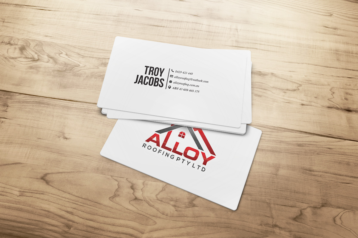 Business Card Design by isabel.paoli for Alloy Roofing Pty Ltd | Design #8471321