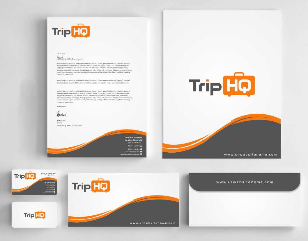 Stationery Design by szabist for TripHQ | Design #8494333