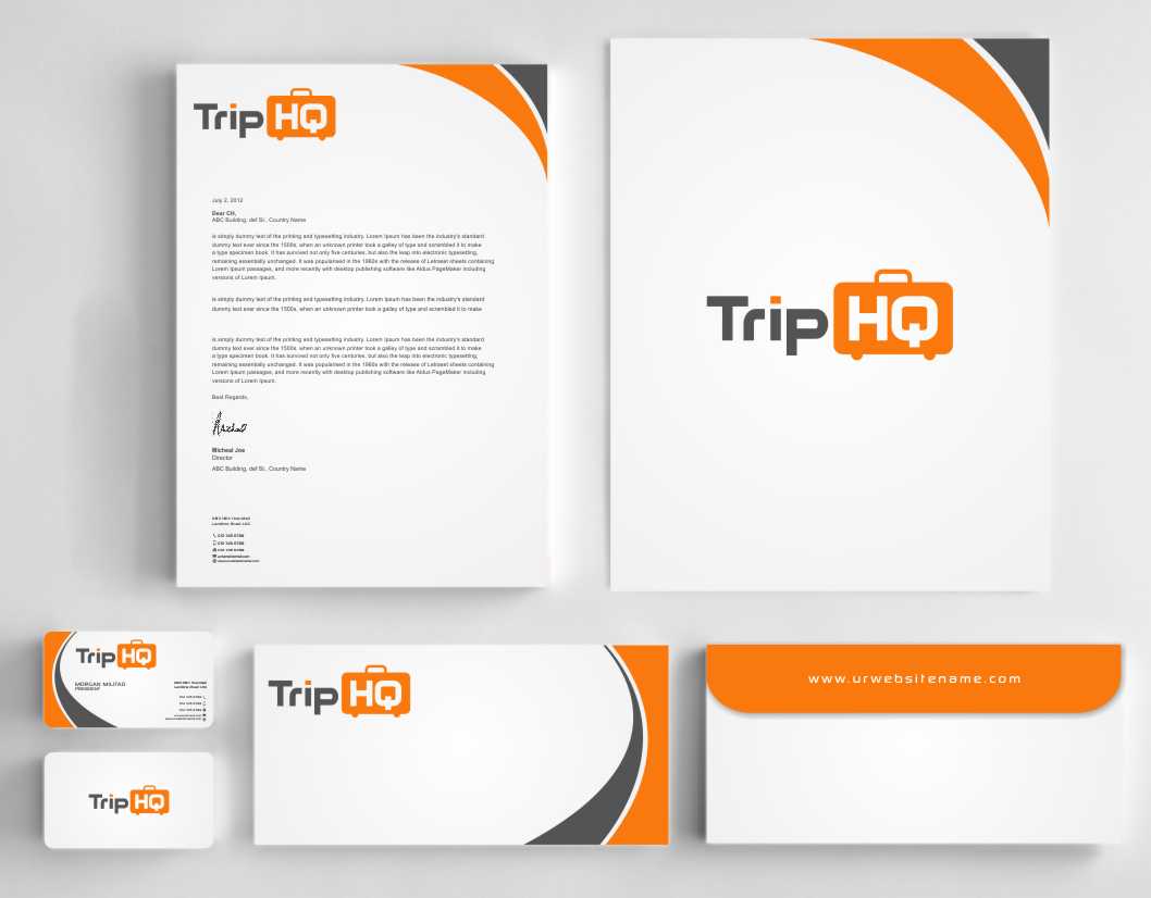 Stationery Design by szabist for TripHQ | Design #8494346