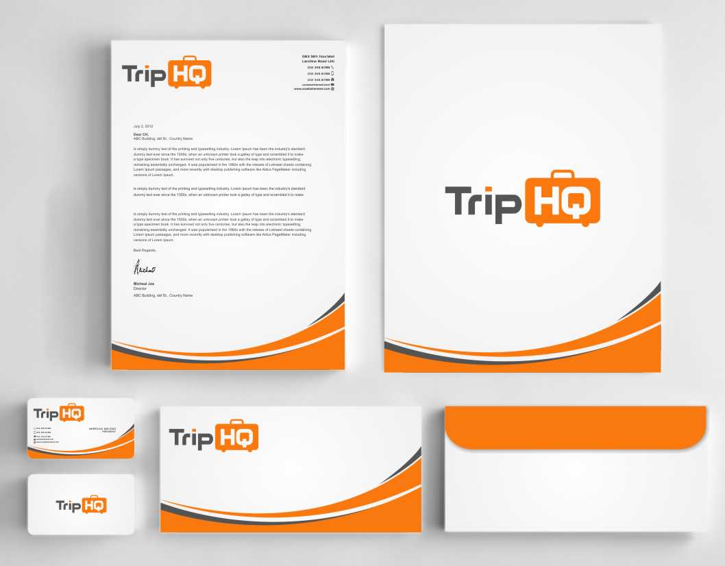 Stationery Design by szabist for TripHQ | Design #8494349