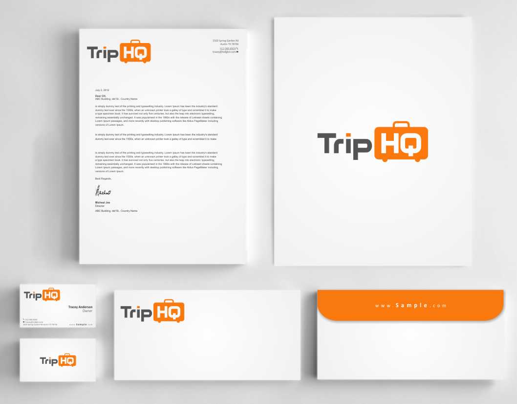 Stationery Design by szabist for TripHQ | Design #8494352