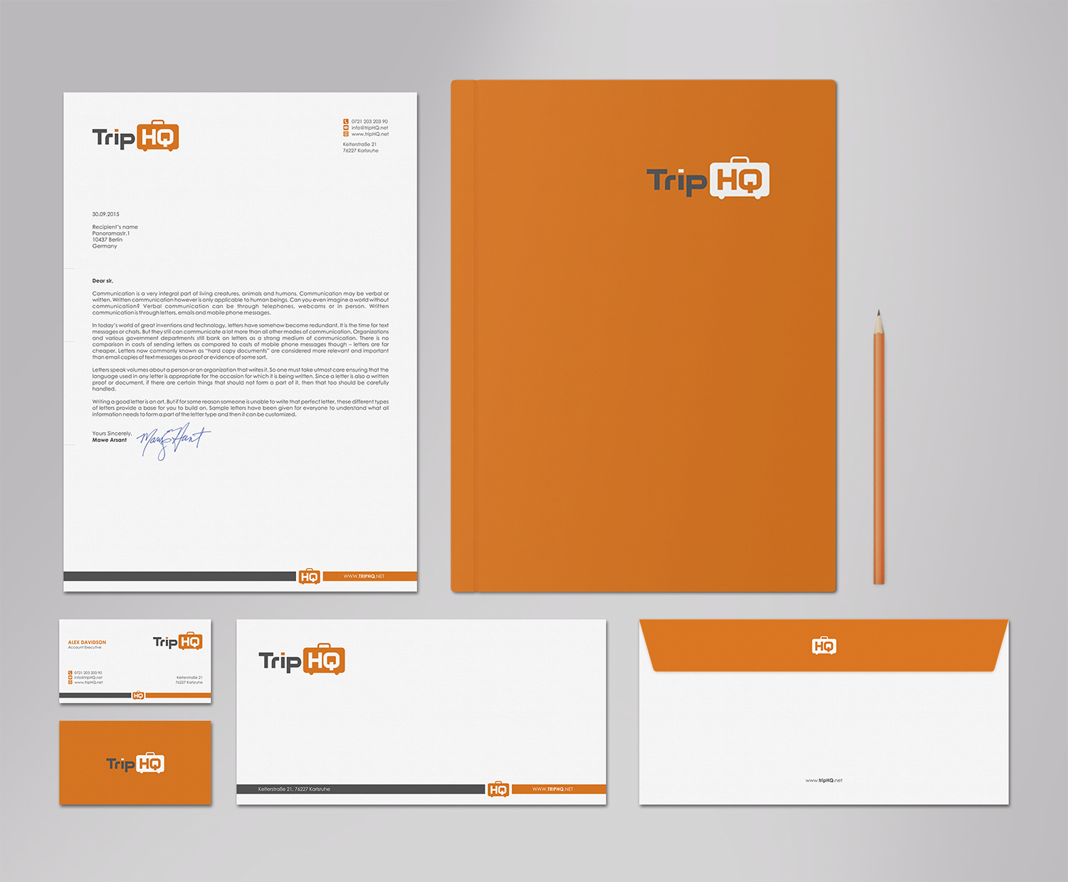 Stationery Design by logodentity for TripHQ | Design #8509749