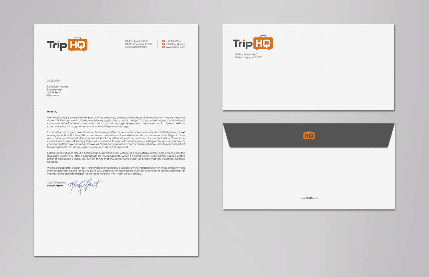 Stationery Design by logodentity for TripHQ | Design #9273917