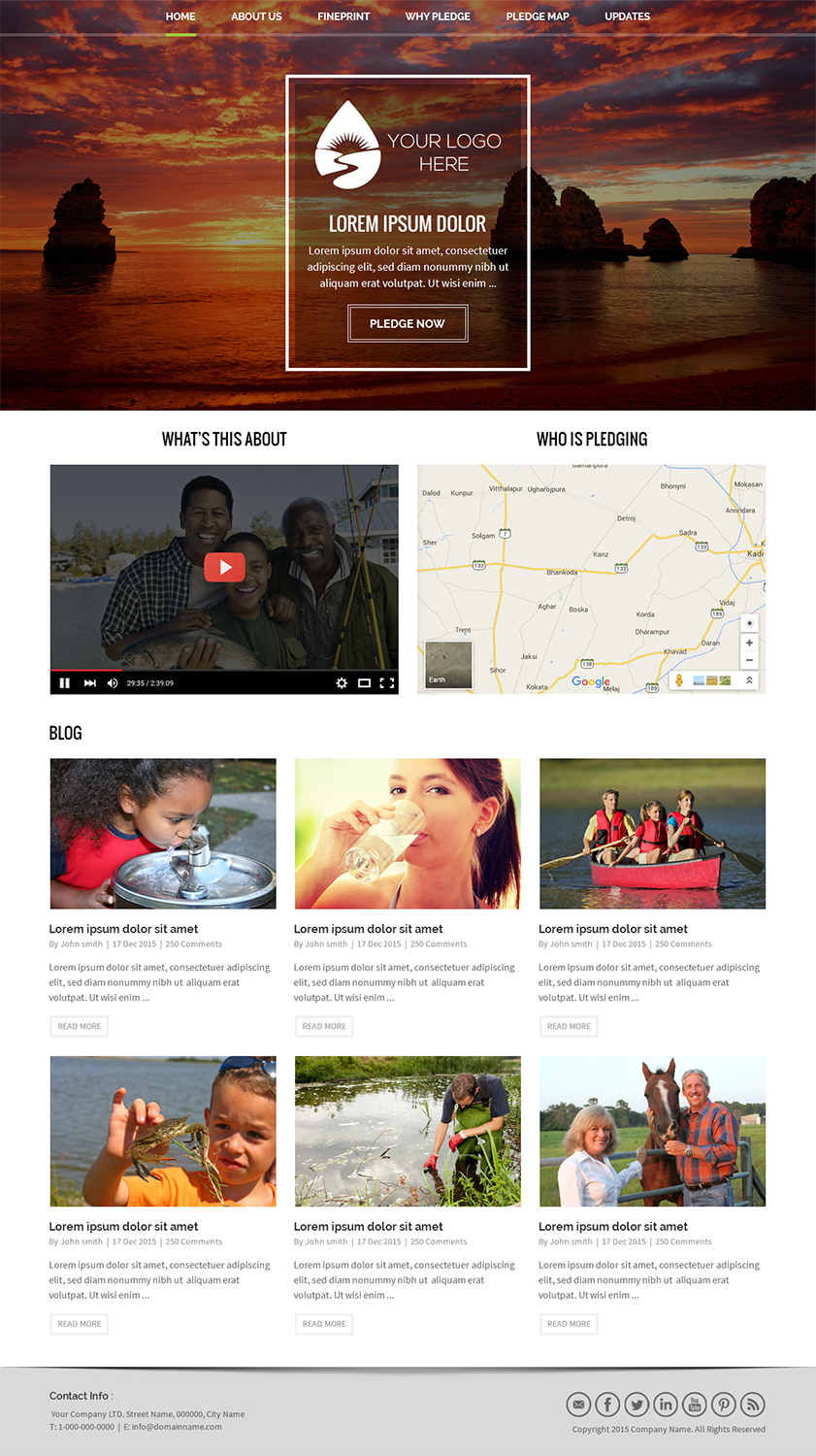 Web Design by RupalTechno for Water Words That Work LLC | Design #8483334