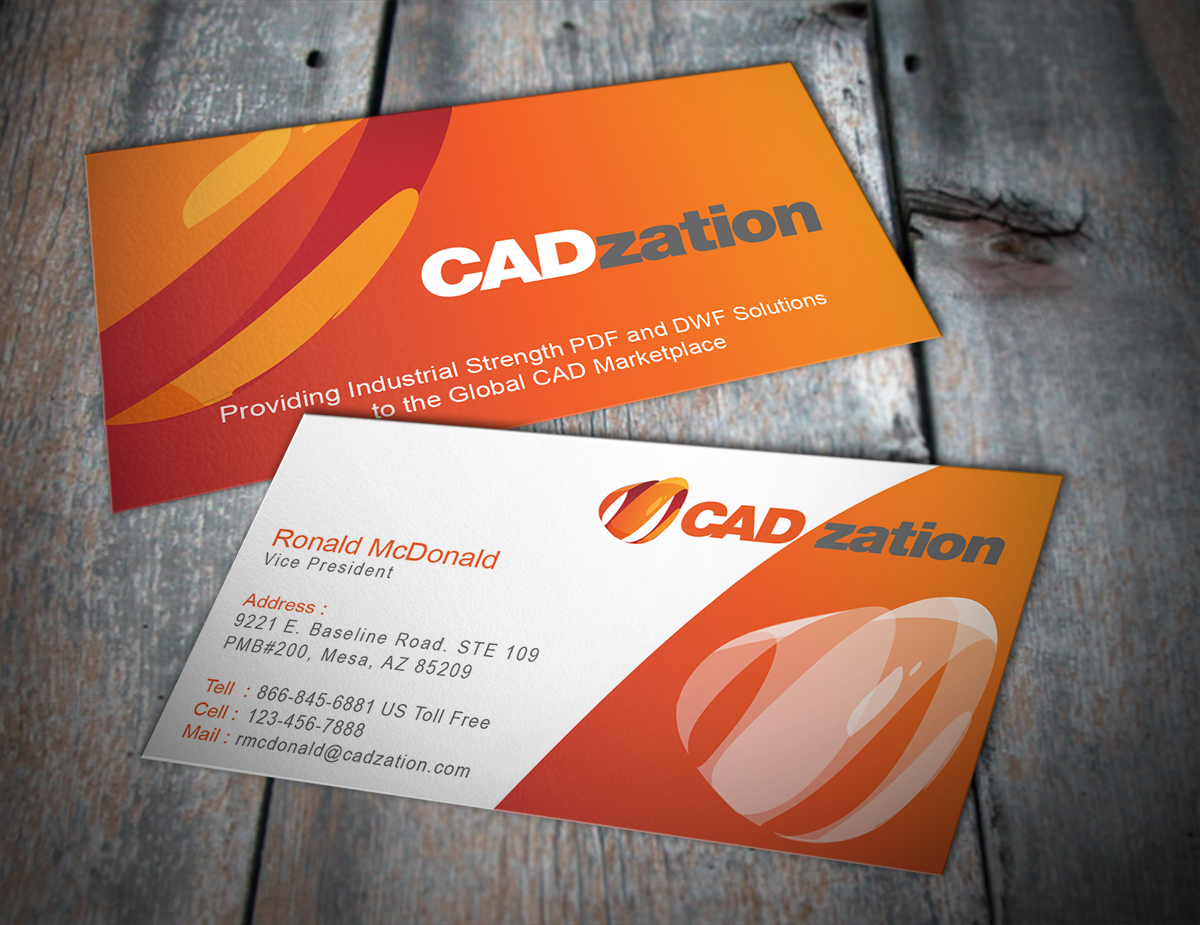 Visitenkarten-Design von MT für CADzation | Design #2033061