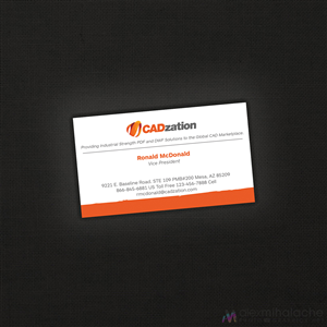 Business Card Design by Alex Mihalache for CADzation | Design: #2004704