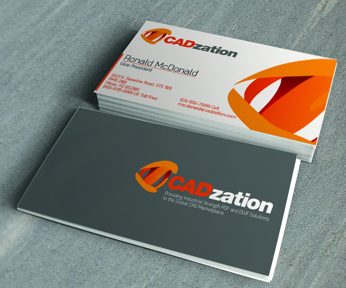 Business Card Design by rwin for CADzation | Design #2034830