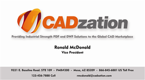 Business Card Design by Lucas de Campos for CADzation | Design: #2031436