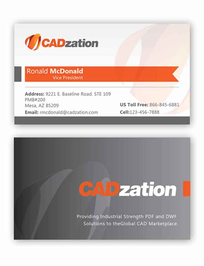 Business Card Design by dstudios for CADzation | Design #2037958