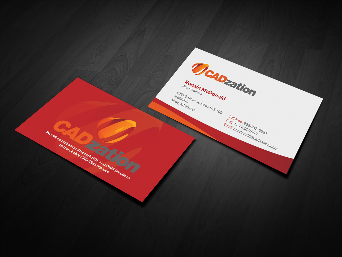 Business Card Design by diRtY.EMM for CADzation | Design #1991409