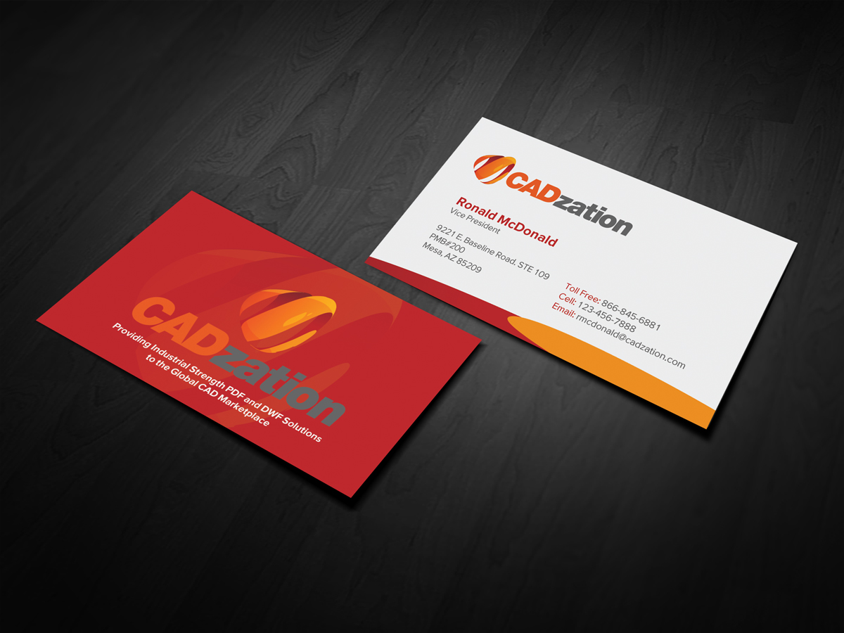 Business Card Design by diRtY.EMM for CADzation | Design #1991412