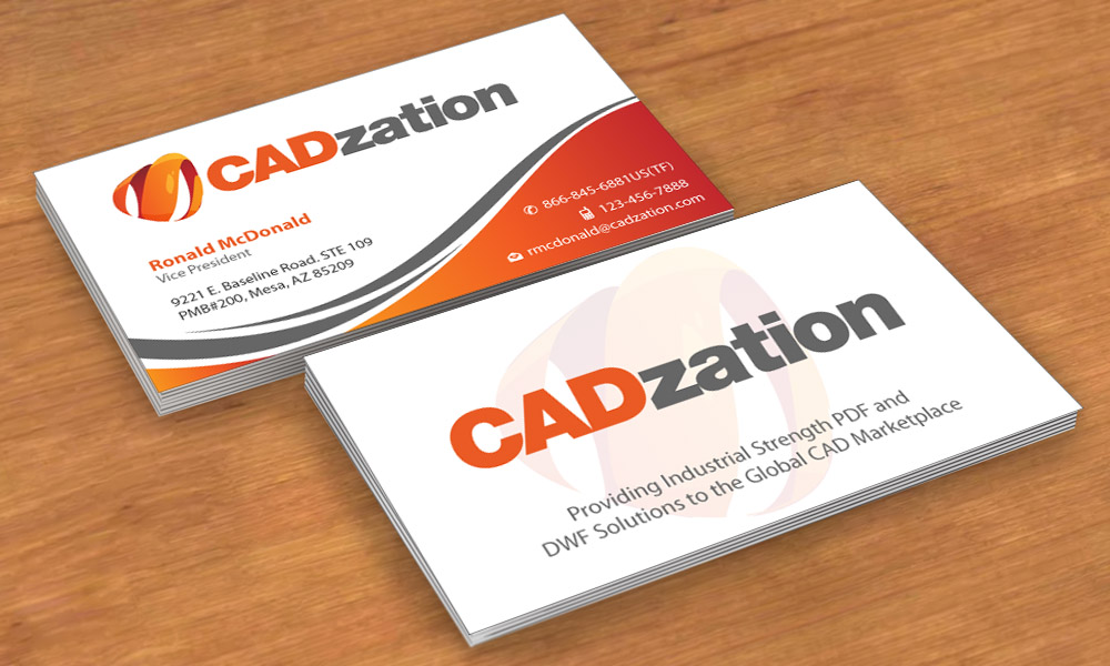 Business Card Design by Sbss for CADzation | Design #1991549