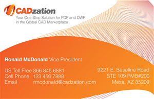 Business Card Design by jcsz for CADzation | Design: #2011606