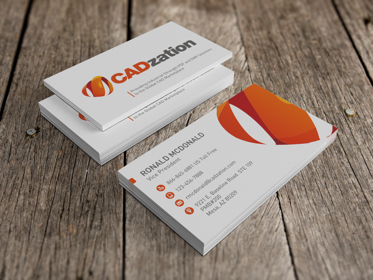 Business Card Design by HYPdesign for CADzation | Design #1990000