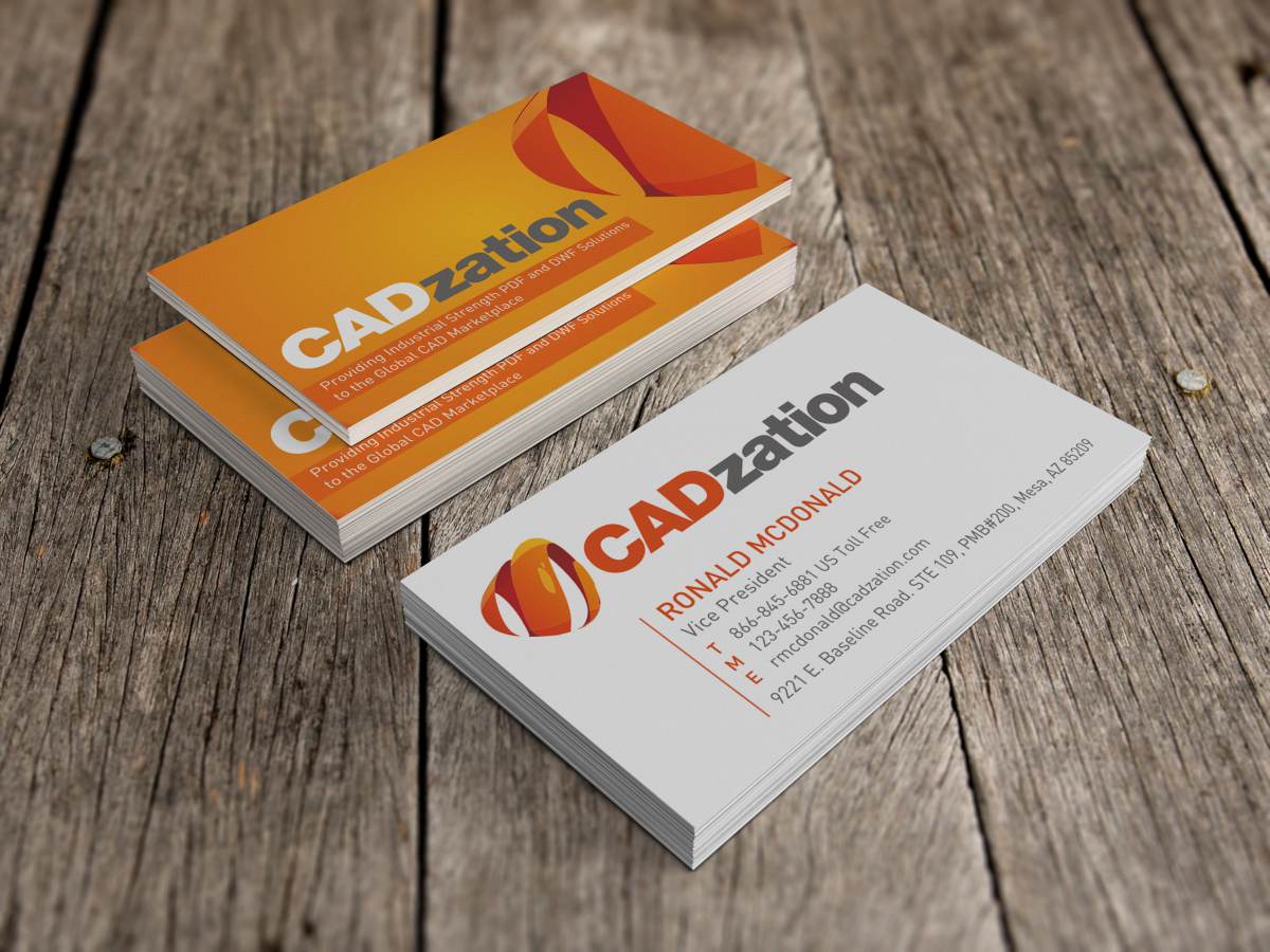 Business Card Design by HYPdesign for CADzation | Design #1990003