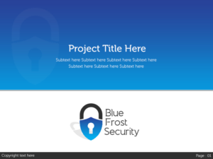 PowerPoint Design by Best Design Hub for Blue Frost Security GmbH | Design: #8478557